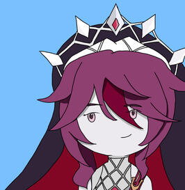 Rosaria from Genshin Impact - (chibi character commissions $15 - bust+plain background)