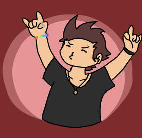 Half body Avatar - $5 (similar background)