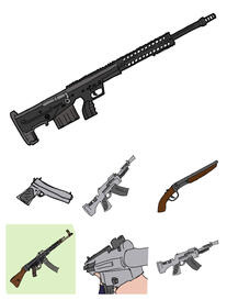 Guns I've created for animations/comic strips